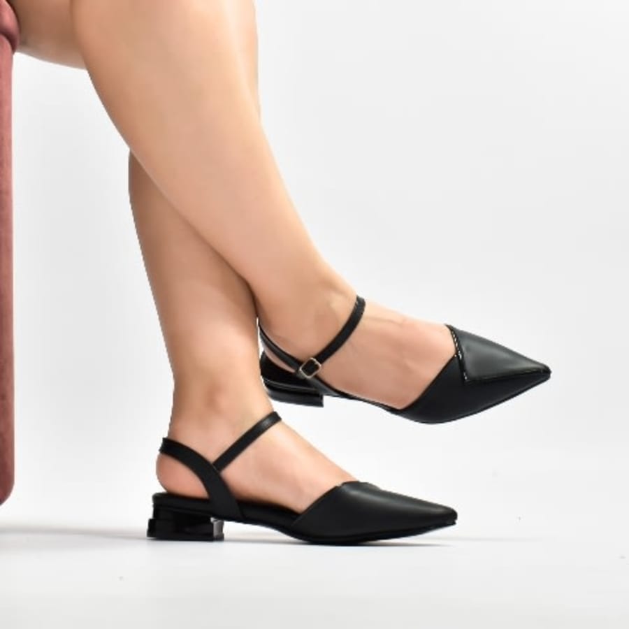 JV155 Flats de verano para dama correa ribete combinado