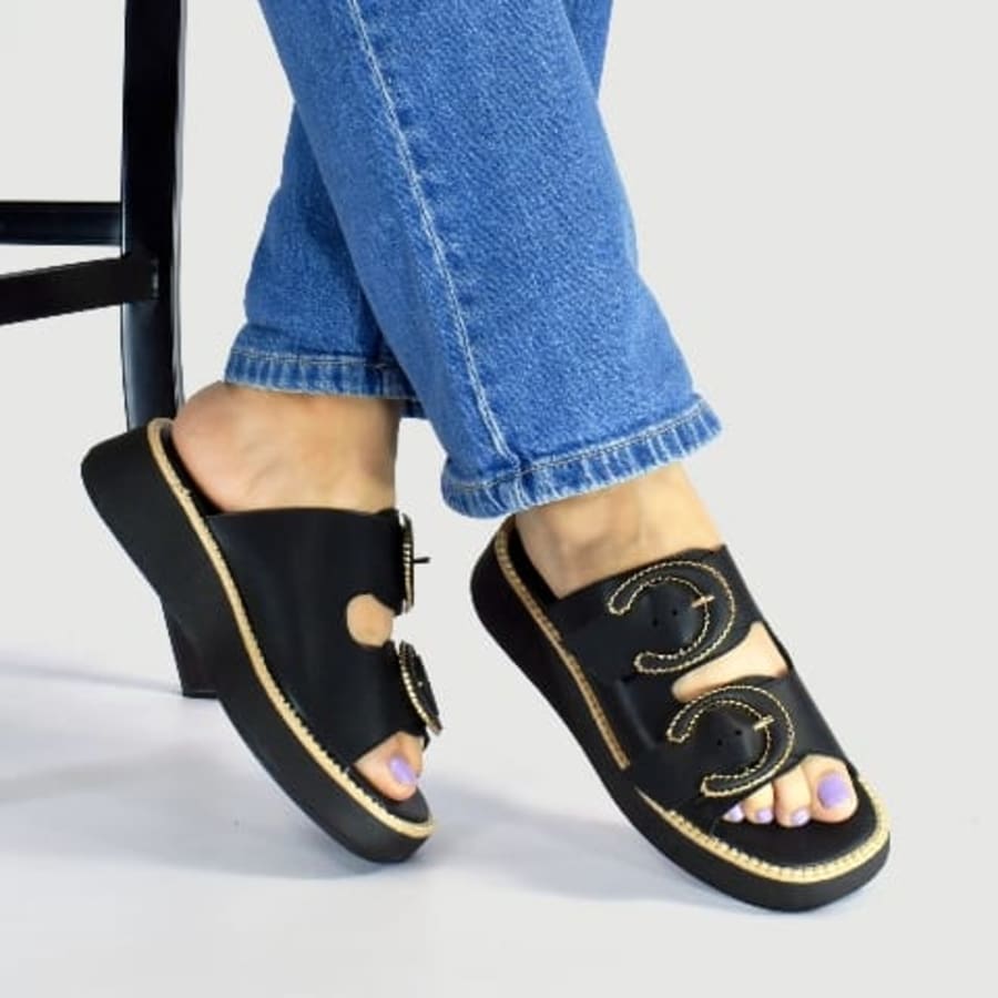 MA109 Sandalias de verano para dama suela con cerco