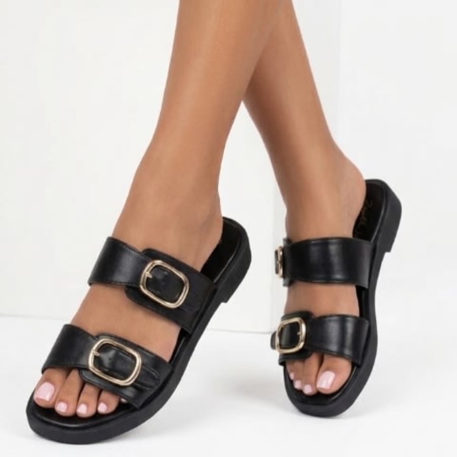 MA3208 Sandalias de verano para dama con dos hebillas