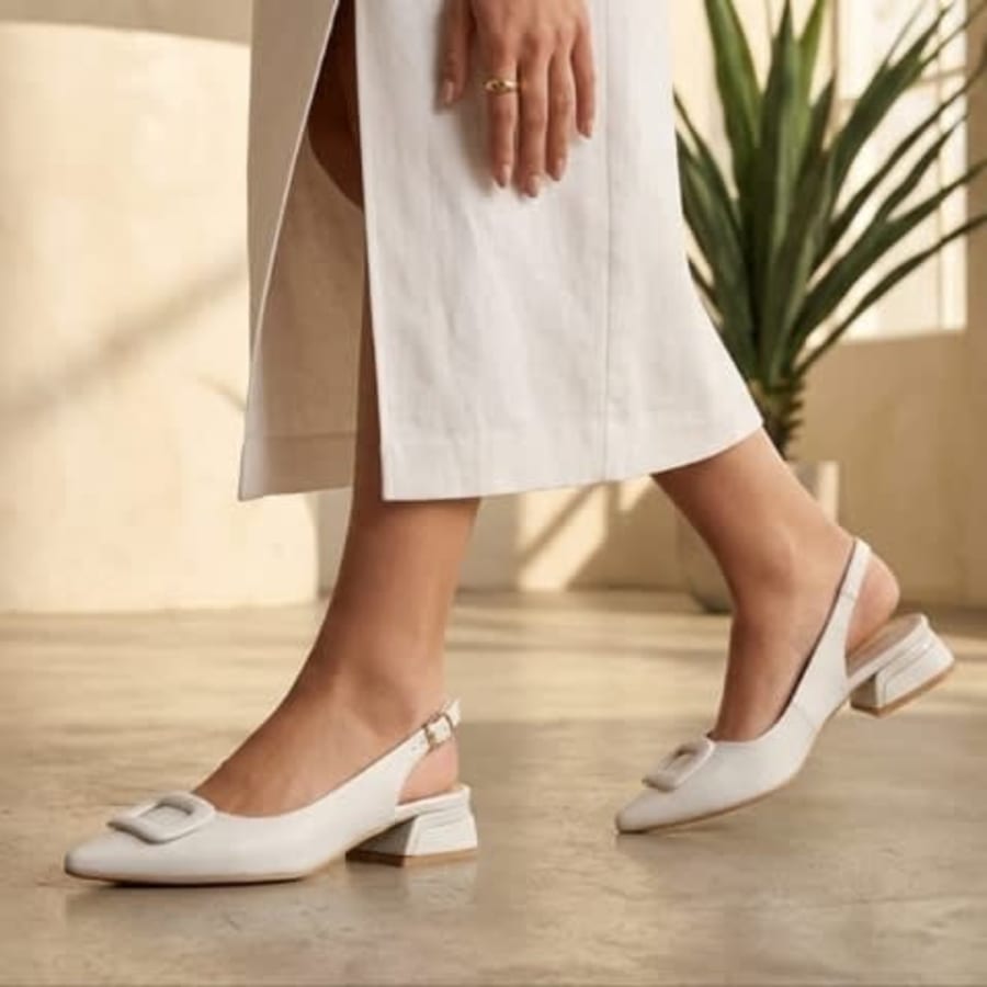 JV30060 Flats con tacon bajito tipo estilleto para dama